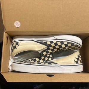 Classic Slip On Vans - Size 7.5 (M) 9 (W)